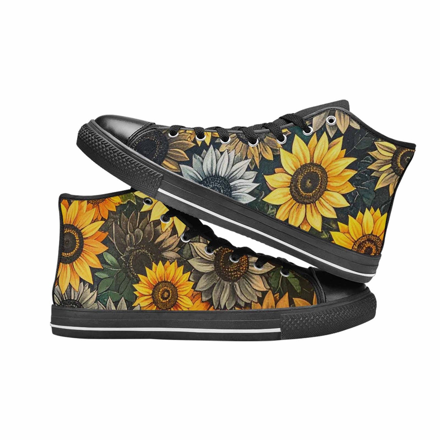 WOMEN'S Blend Melt Them High Top Canvas Cottagecore Custom Shoes