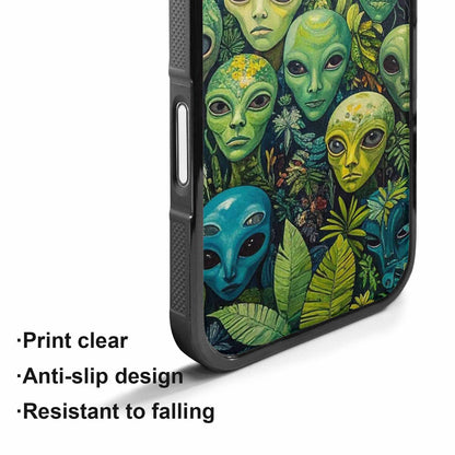 iPhone 17 Case — Aliens Pattern Hundreds Of Alien Scifi, Custom Printed Phone Case