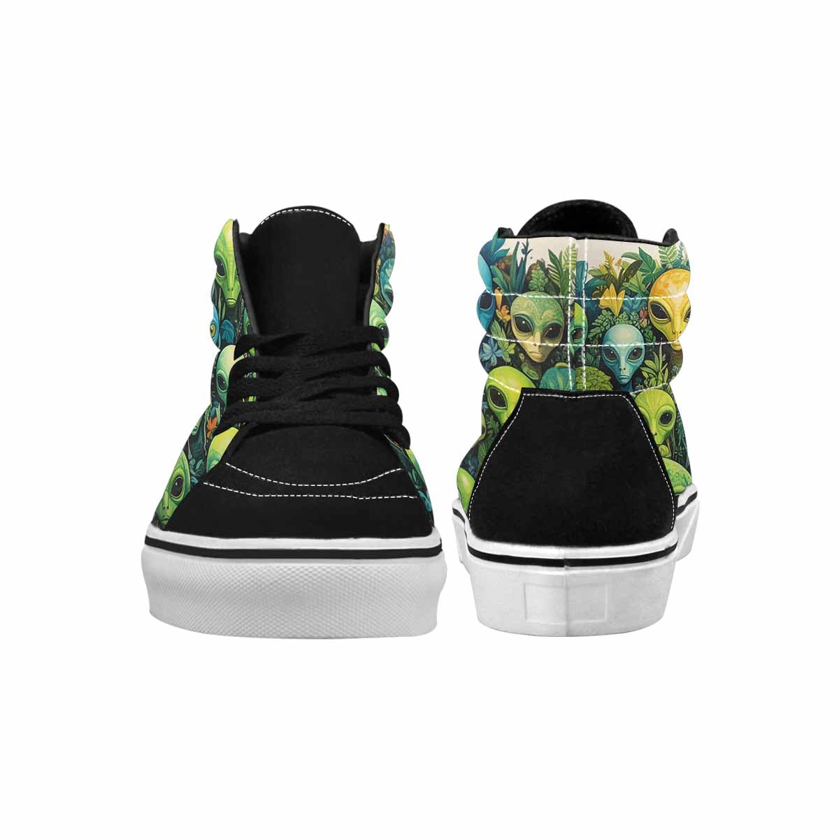 MEN'S Aliens High Top Canvas Cottagecore Sneakers