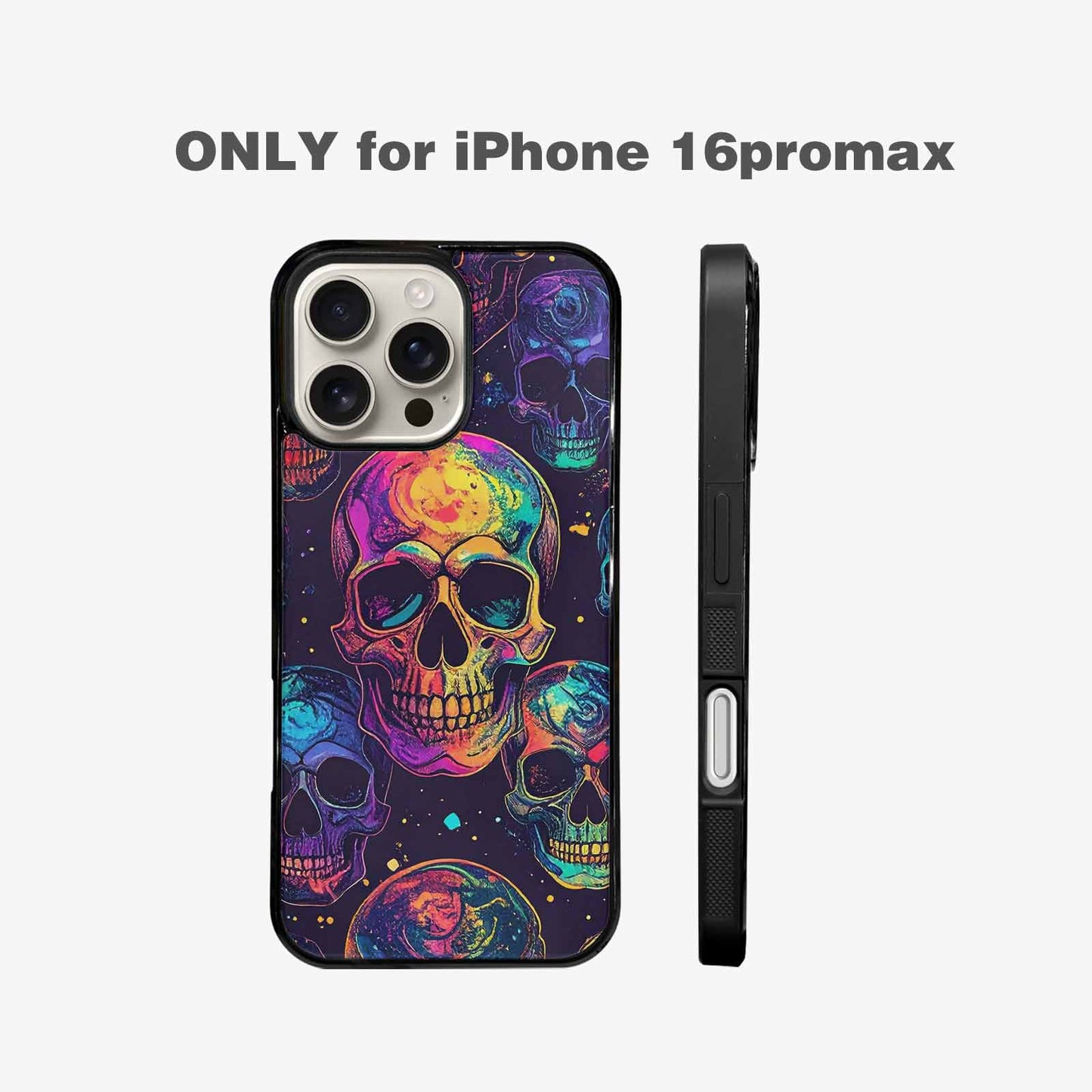 iPhone 16 Pro Max Case — Galaxy Skulls, Custom Phone Case