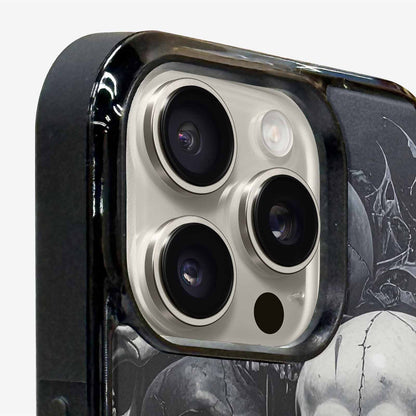 iPhone 16 Pro Case — Grey Dark Black And Grey Tones, Custom Made Phone Cover
