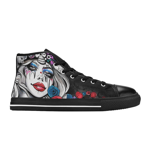 MEN'S Clown Woman Art Men’S High Top Canvas Vivid Custom Shoes