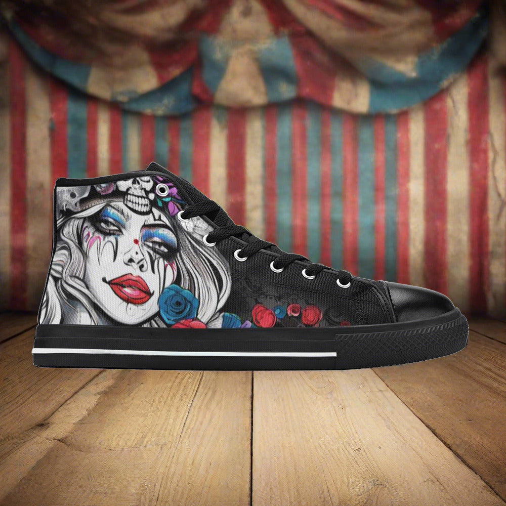 Dragon White Gold Vivid MEN Bold Art - Freaky Shoes | Custom Art Sneakers