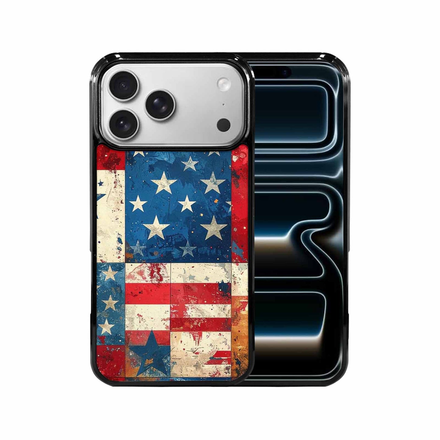 iPhone 17 Pro Max Case — Small American Flag Stars Galaxy Space, Original Design Phone Case