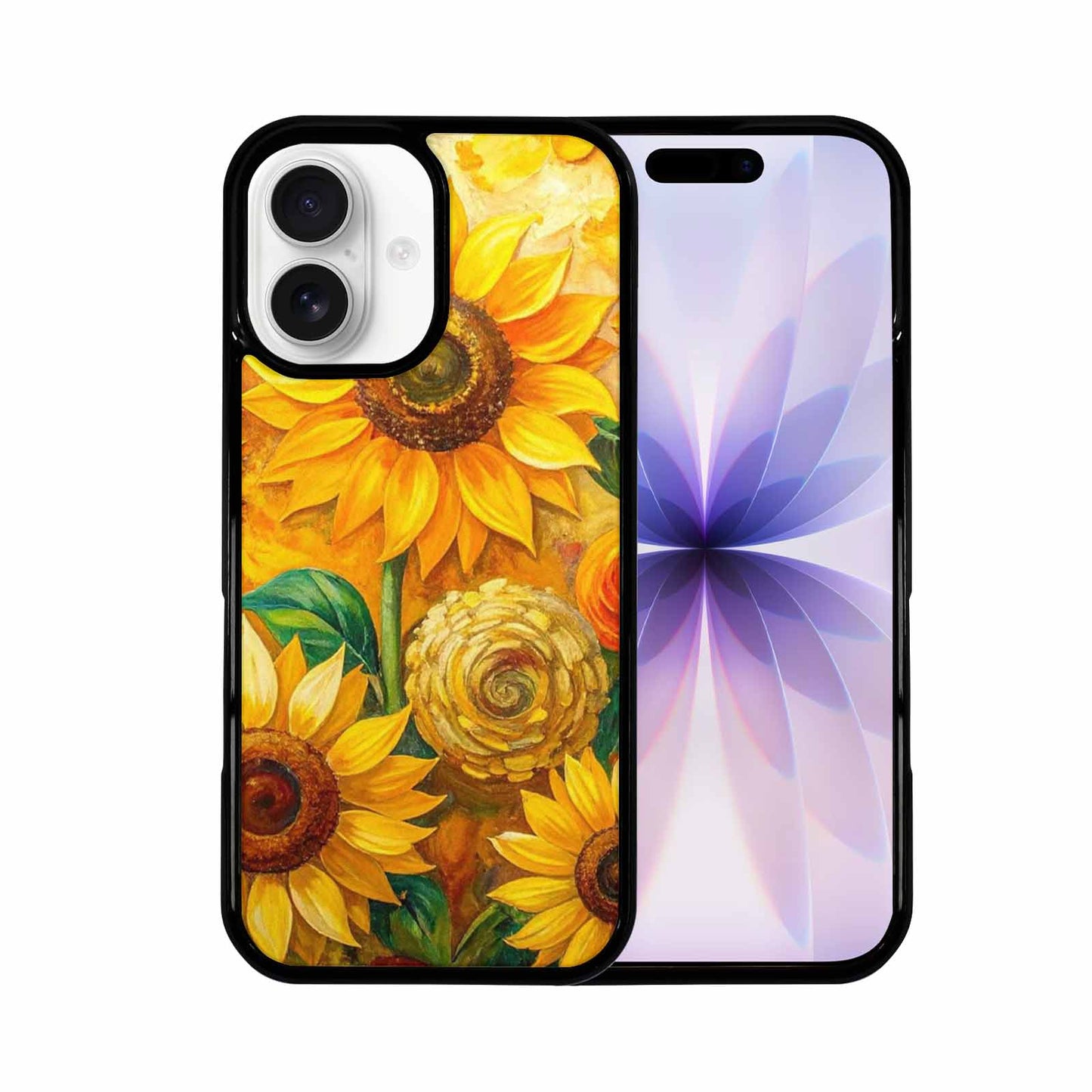 iPhone 17 Case — Impressionist Sunflower Brushstroke Pattern Floral, Custom Print Case Cover
