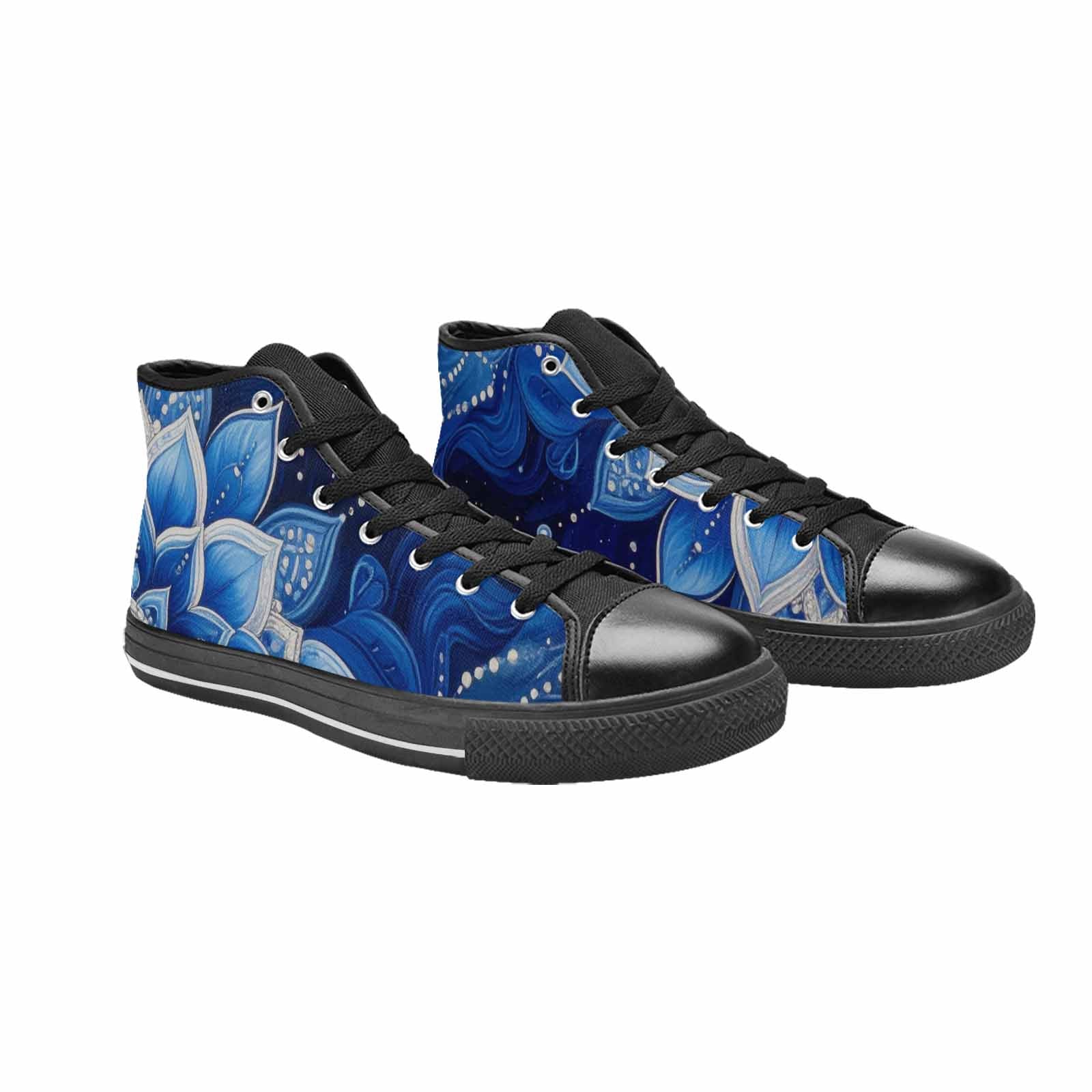 WOMEN'S Boho Mandala High Top Canvas Grunge Custom Shoes