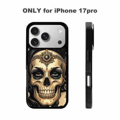 iPhone 17 Pro Case — Skull Dark Art Gothic Print Gothic, Custom Made Phone Cover