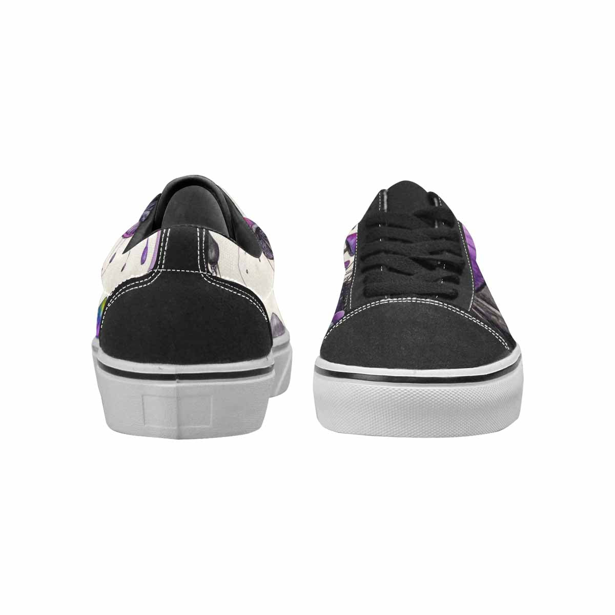 WOMEN'S Rainbow Drip Mushrooms Lace-Up Canvas Neon Fantasy Shoes