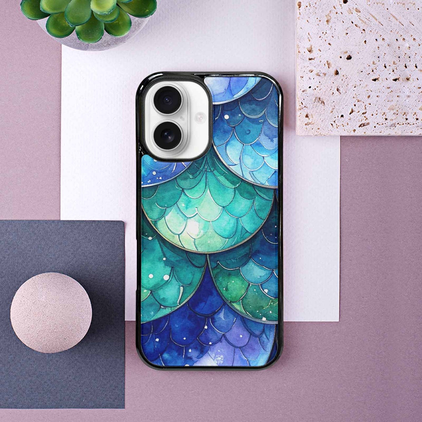 iPhone 16 Case — Mermaid Scale, Custom Made Phone Cover