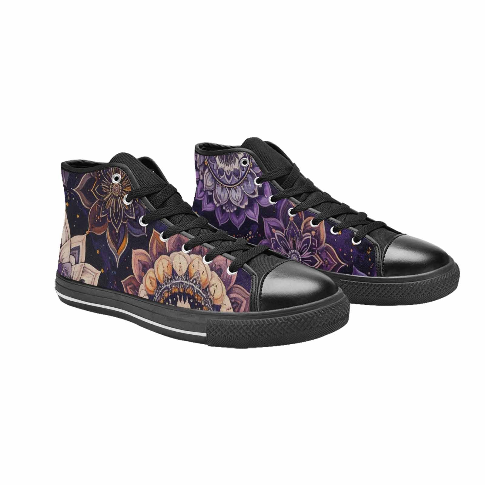 WOMEN'S Mandala High Top Canvas Dark Academia Shoes