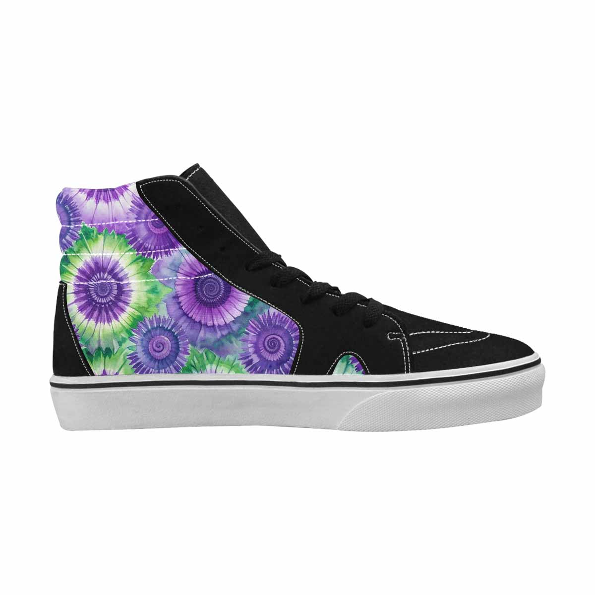 WOMEN'S Tie Dye - High Top Canvas Vibrant Chaos Shoes