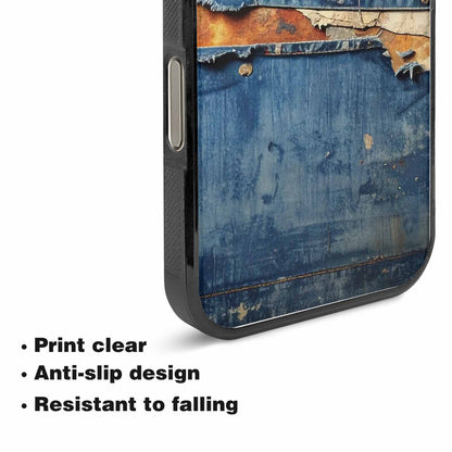 iPhone 15 Pro Max Case — Denim Distressed Textures Print Edge To, Unique Phone Case Design