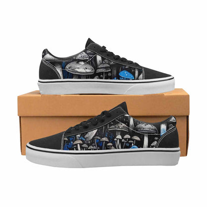 WOMEN'S Mushrooms (general) Lace-Up Canvas Melting Art Sneakers