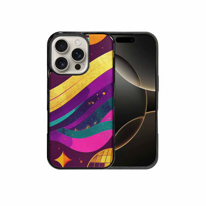 iPhone 16 Pro Case — 1970s Disco Art Pattern, Custom Print Case Cover