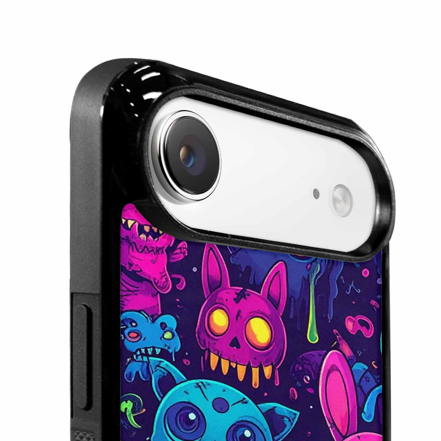 iPhone 17 Air Case — Mixed Toxic Glow Creature Pattern Cartoon, Original Design Phone Case