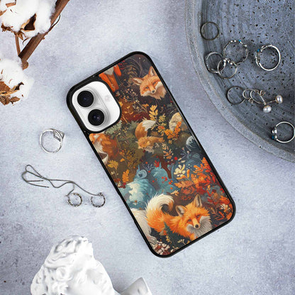 iPhone 16 Plus Case — Fox Forest Fox Forest Pattern Hundreds, Custom Art Phone Cover