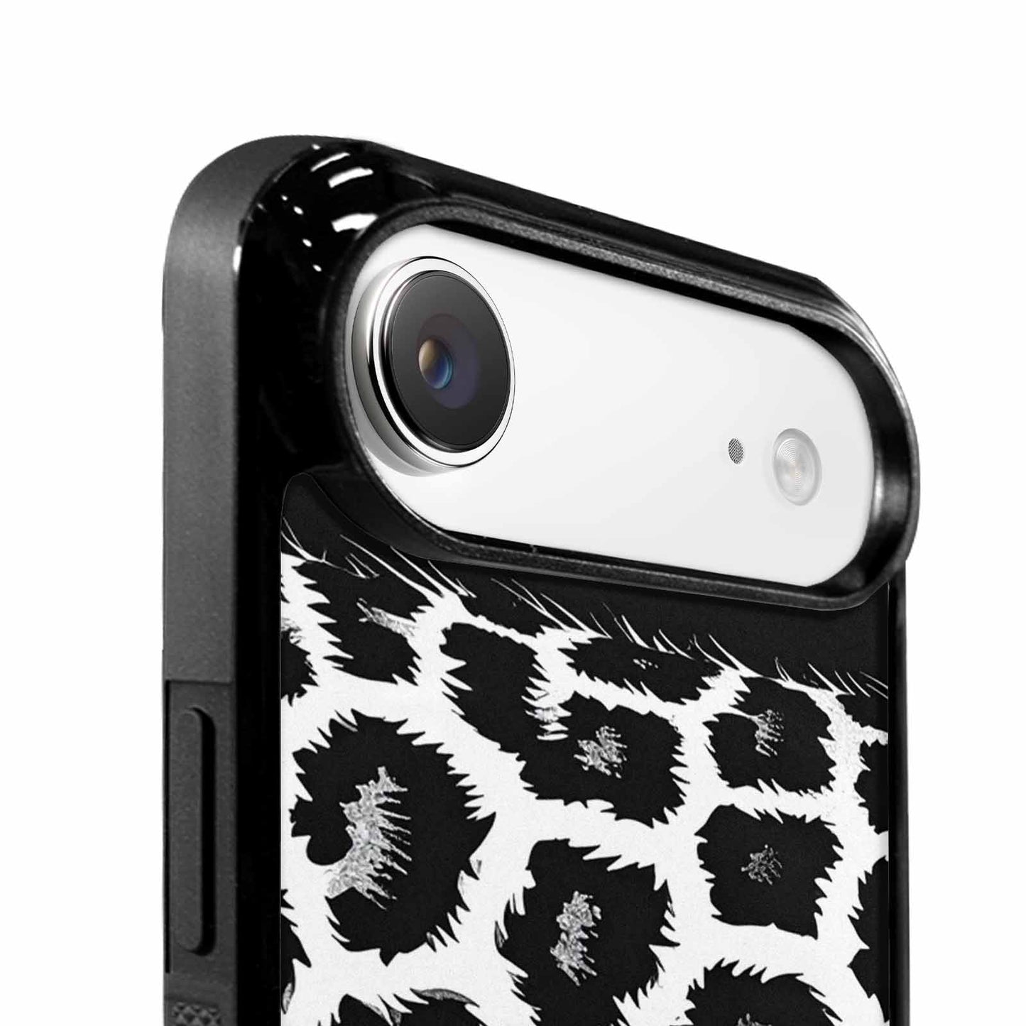 iPhone 17 Air Case — Leopard Print Black And White Animal, Custom Made Phone Cover