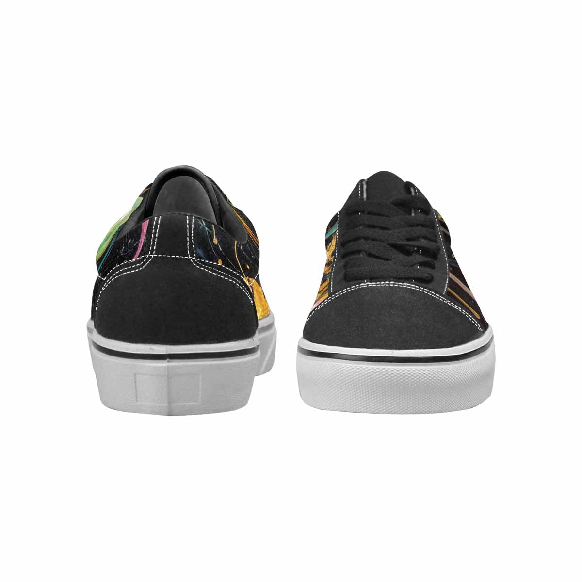 WOMEN'S Aliens  Marble Melting Lace-Up Canvas Cottagecore Sneakers