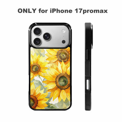 iPhone 17 Pro Max Case — Sunflowers Watercolor Floral, Custom Printed Phone Case