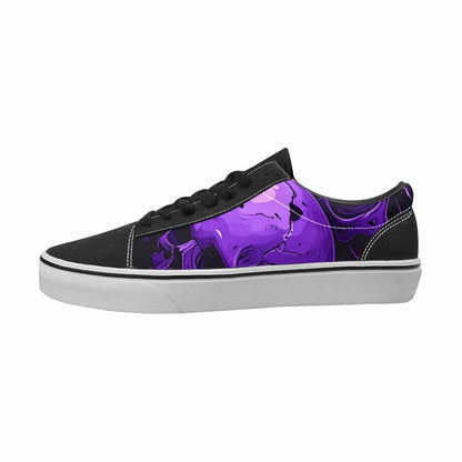 MEN'S Skulls Canvas Artist-designed Wallpaper Art Handmade Custom Shoes