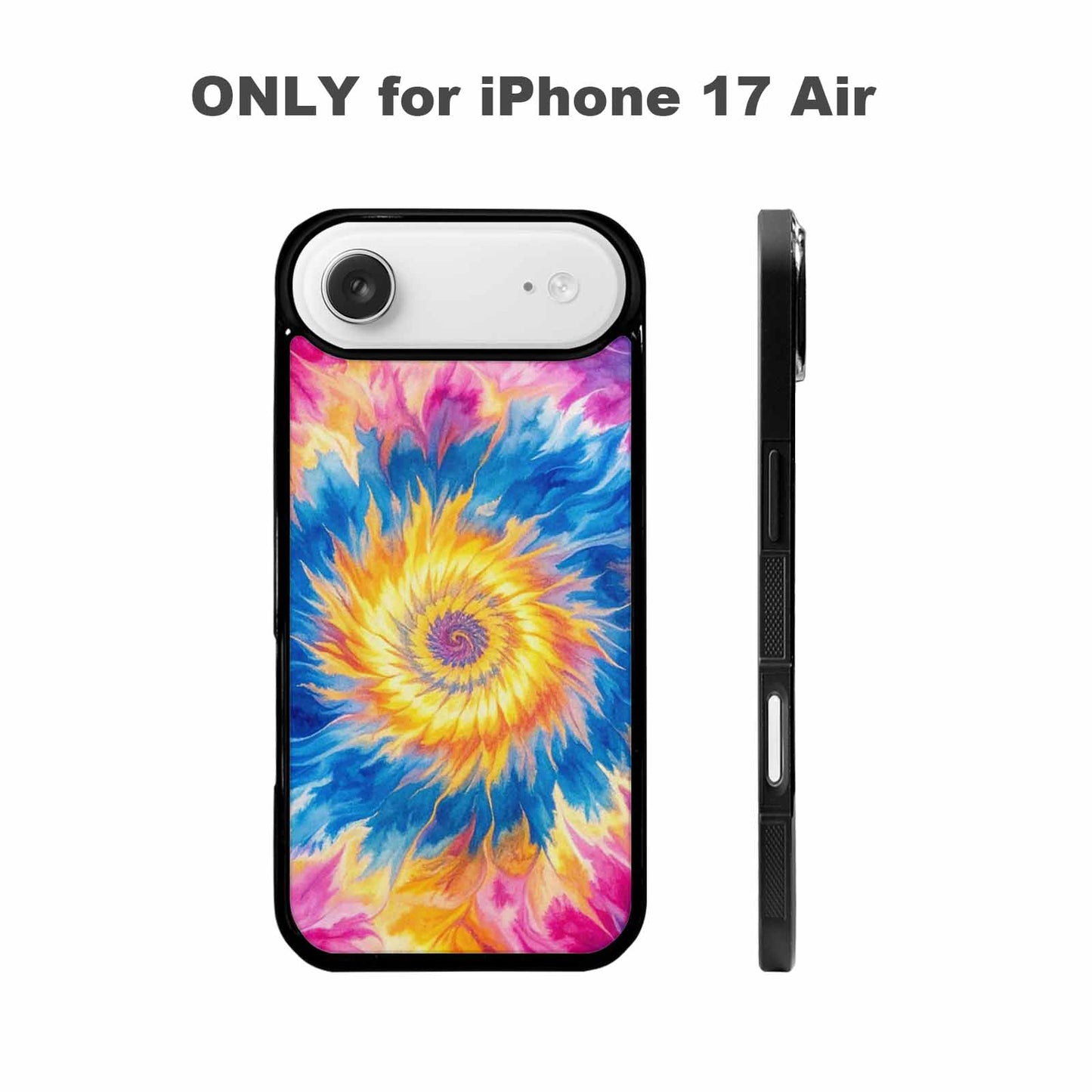 iPhone 17 Air Case — Small Tie Dye Swirl Pattern Tie, Custom Phone Case