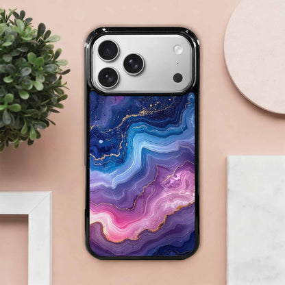 iPhone 17 Pro Max Case — Marble Galaxy Space, Custom Printed Phone Case