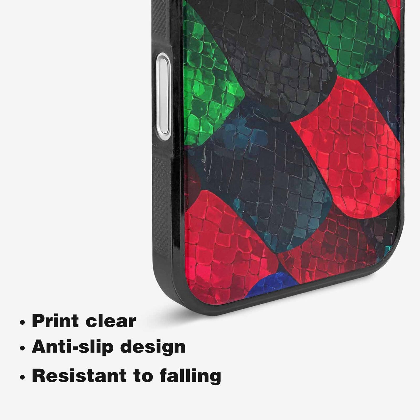 iPhone 16 Case — Dark Snake Print, Custom Art Phone Cover