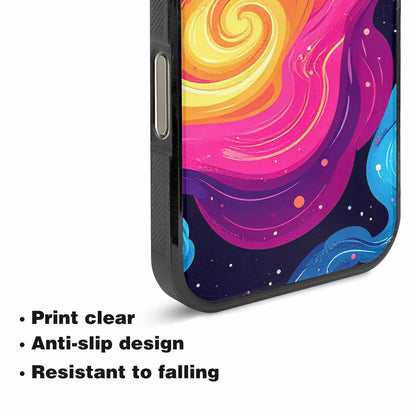 iPhone 16 Pro Max Case — Love Wins Galaxy Seamless Pattern Vibrant, Original Design Phone Case