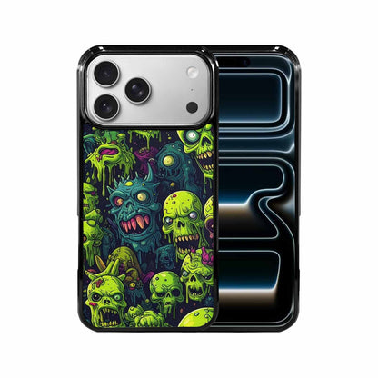 iPhone 17 Pro Max Case — Toxic Radioactive Creature Pattern Original Art, Original Design Phone Case