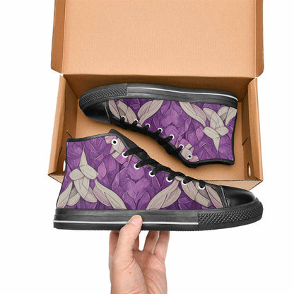 MEN'S Genderqueer Flag Color High Top Canvas Vibrant Chaos Custom Sneakers