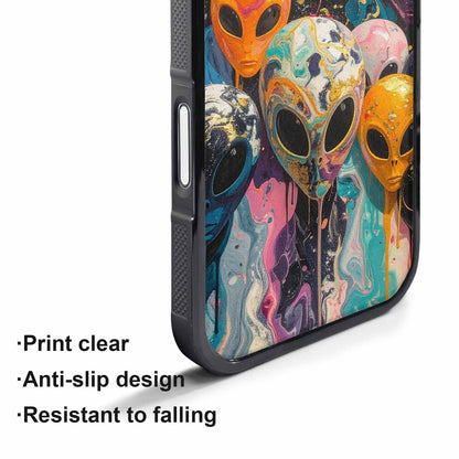iPhone 17 Pro Max Case — Aliens Marblealiens Pattern Alien Scifi, Personalized Phone Case