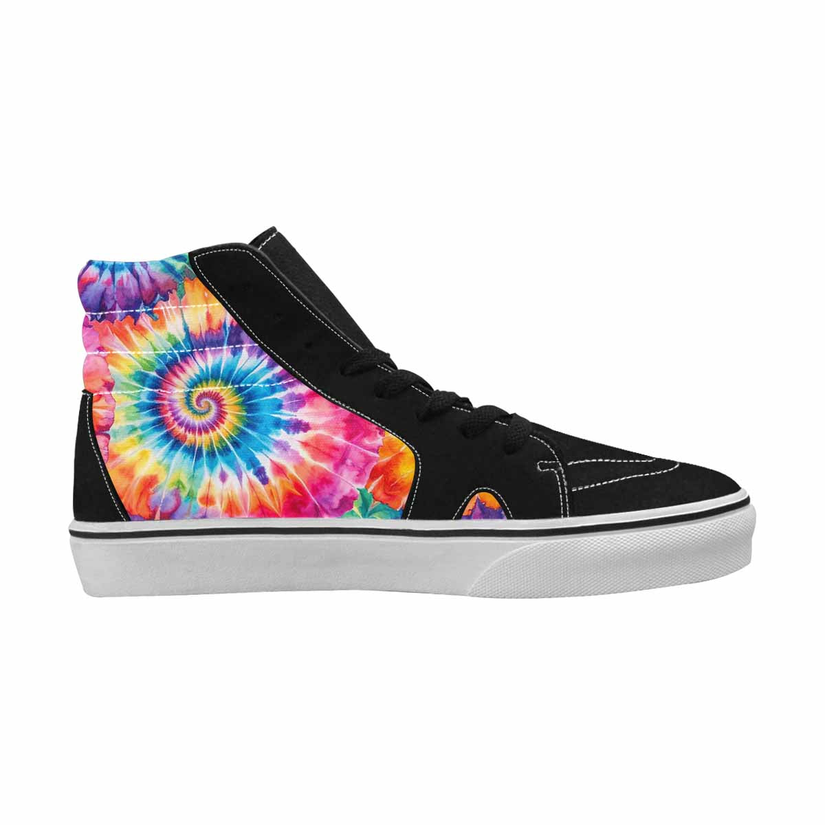WOMEN'S Tie Dye Swirl High Top Canvas Y2K Sneakers