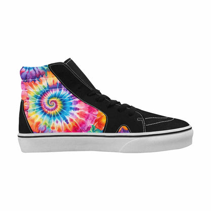 WOMEN'S Tie Dye Swirl High Top Canvas Y2K Sneakers