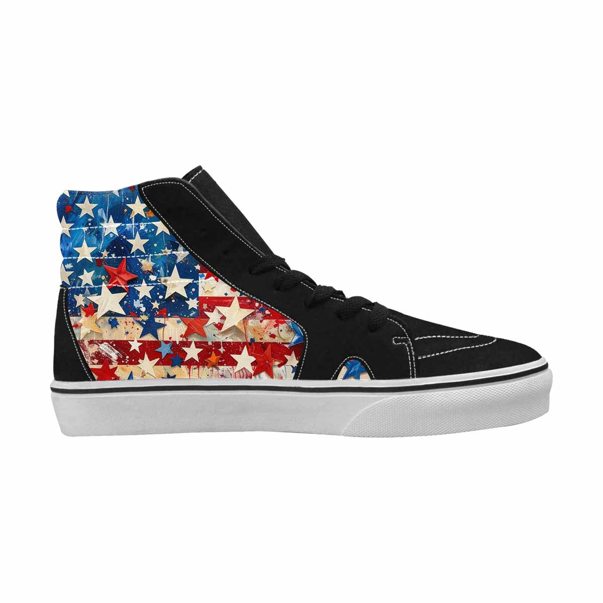 MEN'S Patriotic Stars Stripes High Top Canvas Aesthetic Shoes