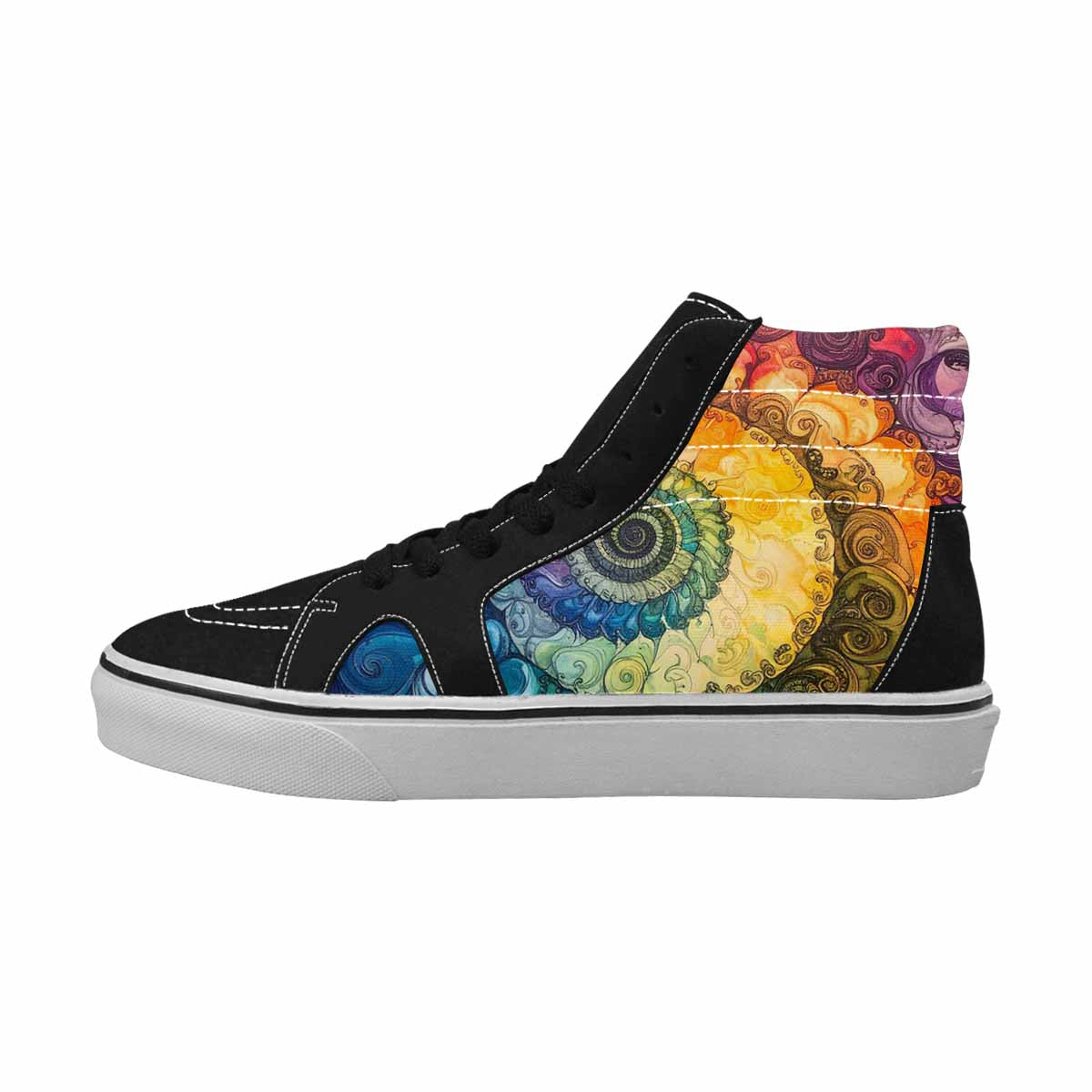 MEN'S Tie High Top Canvas Dreamlike Custom Shoes
