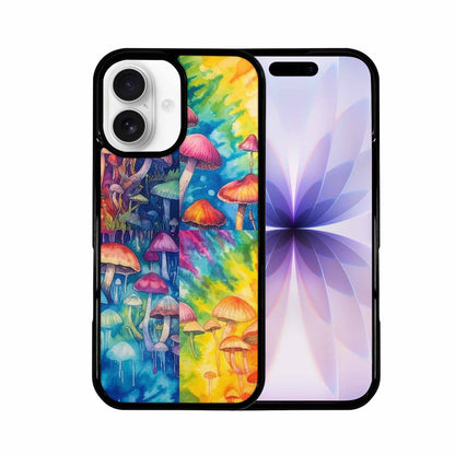 iPhone 17 Case — Mushrooms Tie Dyemushrooms Pat Tie Dye, Custom Print Case Cover