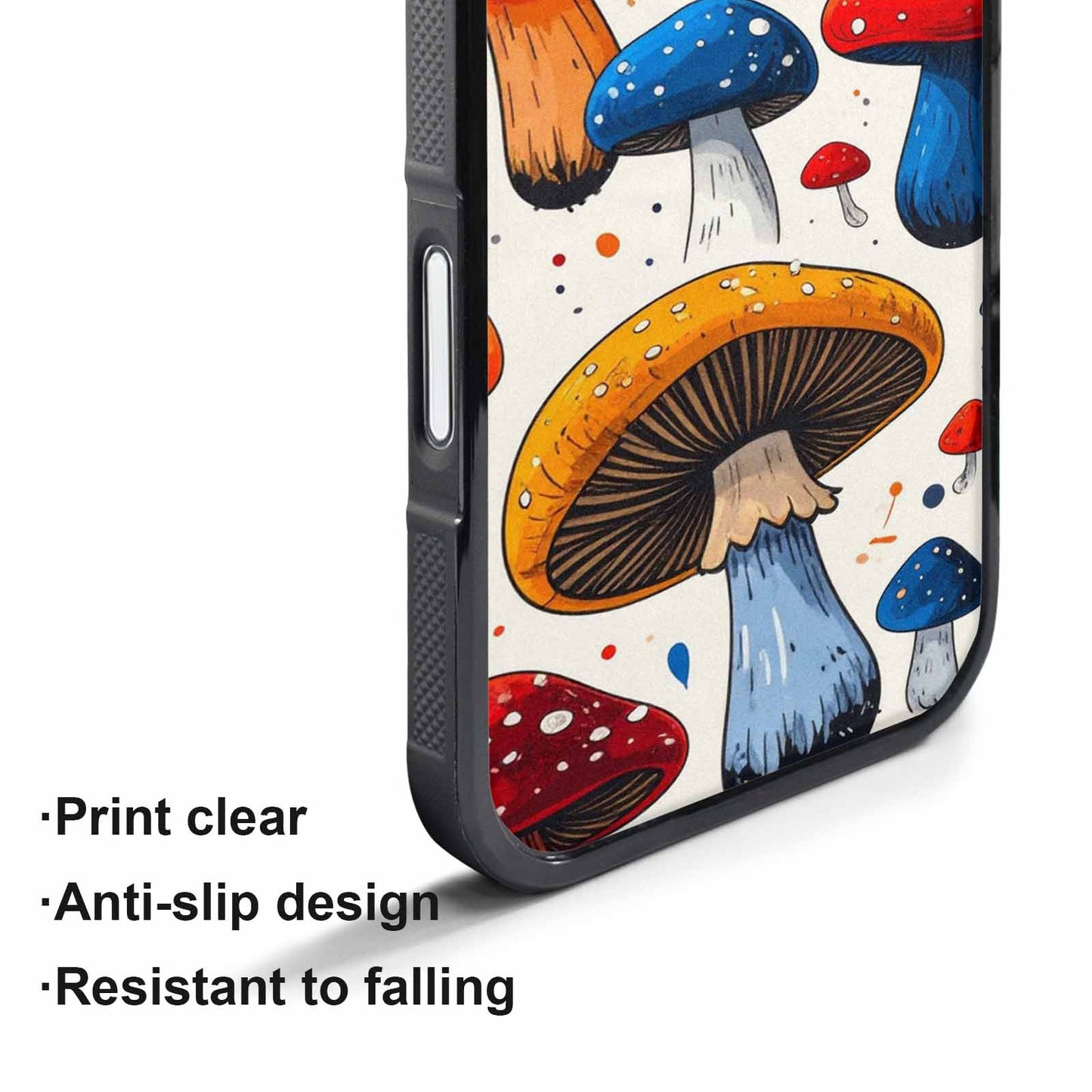 iPhone 17 Pro Max Case — Vivid Winter Mushroom Cartoon Cute, Custom Printed Phone Case