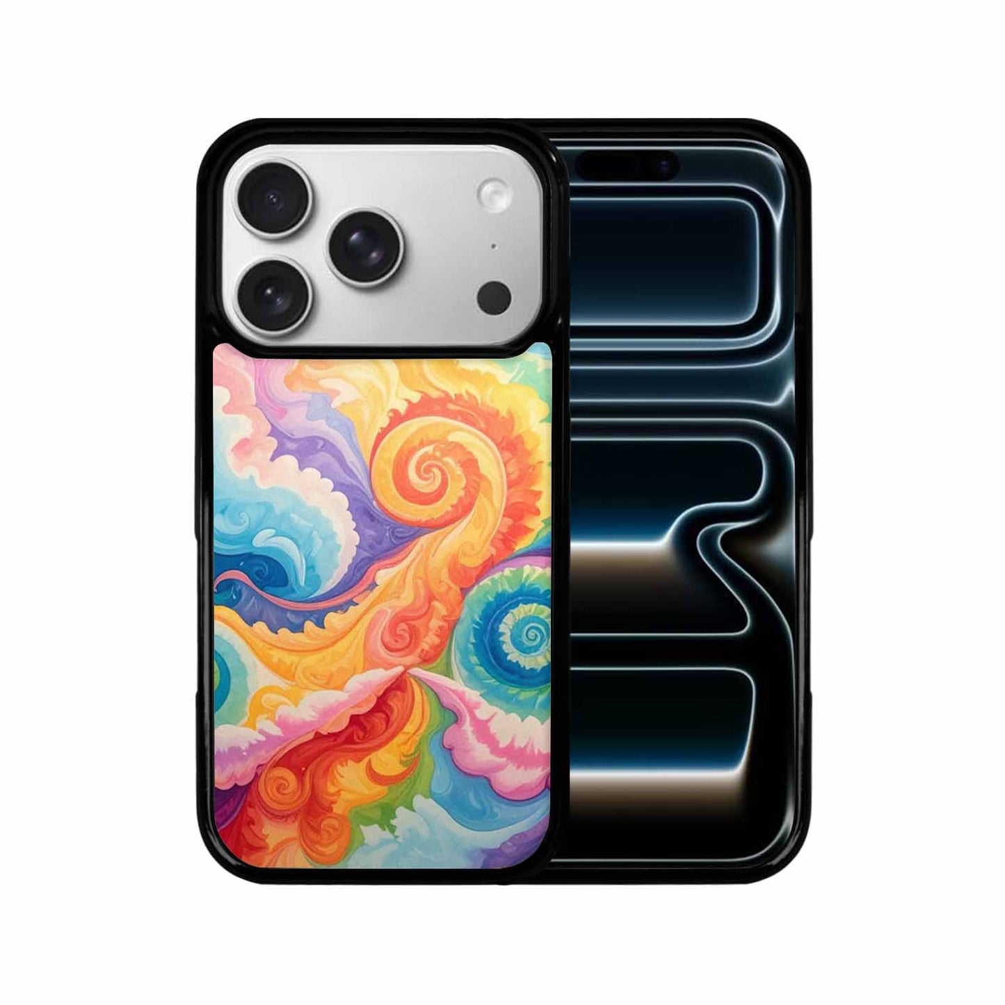 iPhone 17 Pro Case — Tie Dye Swirls Tie Dye Tie, Unique Phone Case Design