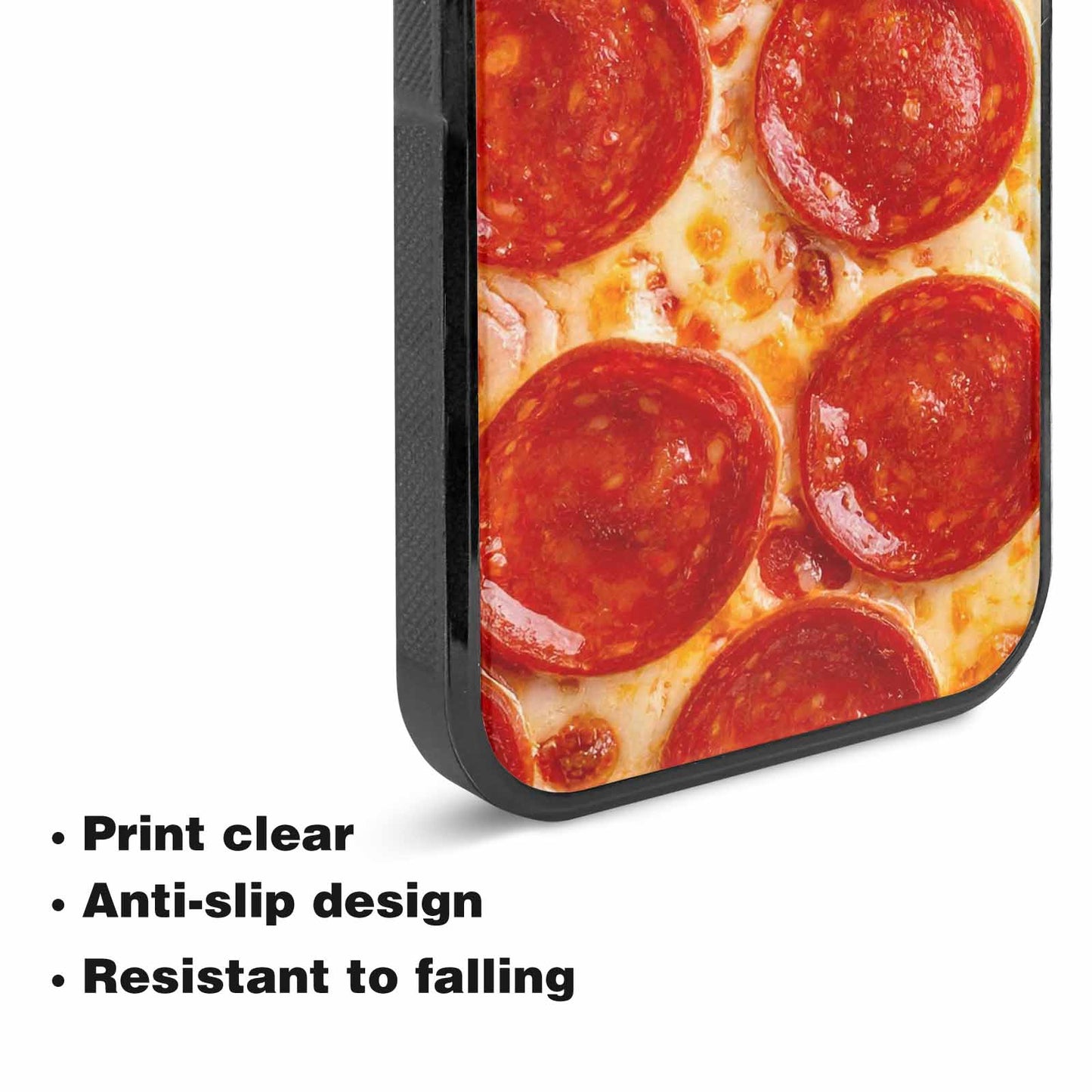 iPhone 15 Plus Case — Pepperoni Pizza Print Custom, Custom Designed Case Cover