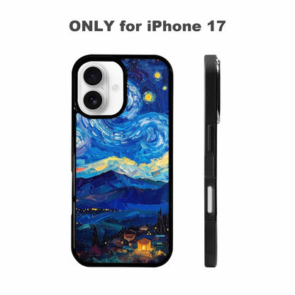 iPhone 17 Case — Starry Night Van Gogh Galaxy Space, Personalized Phone Case