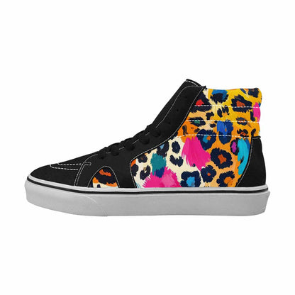 MEN'S Full Color Vibrant Animal High Top Canvas Y2K Custom Shoes