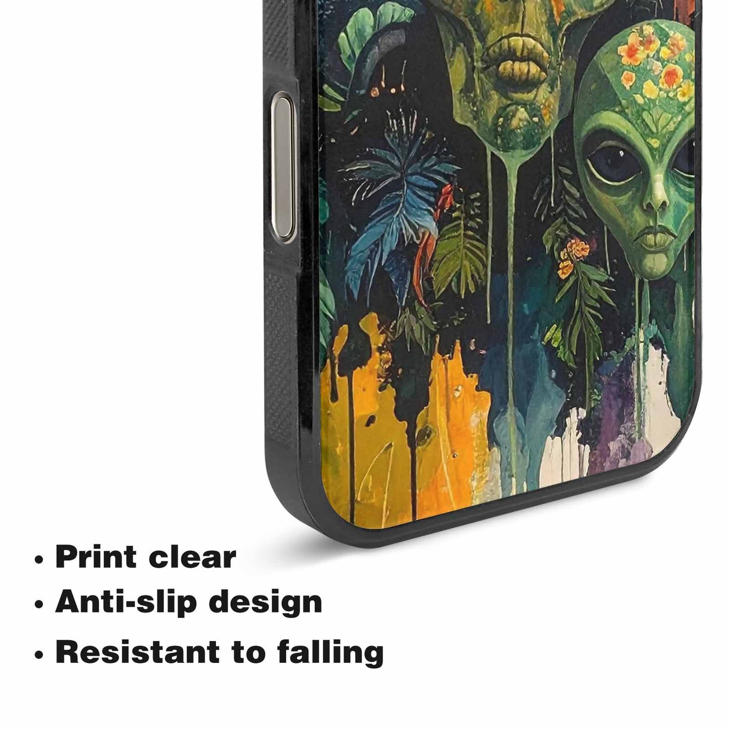 iPhone 16 Pro Max Case — Aliens Pattern Hundreds Of Sma Bav, Custom Printed Phone Case