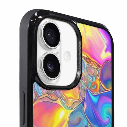 iPhone 17 Case — Holographic Iridescent Shimmer Pattern Original Art, Unique Phone Case Design