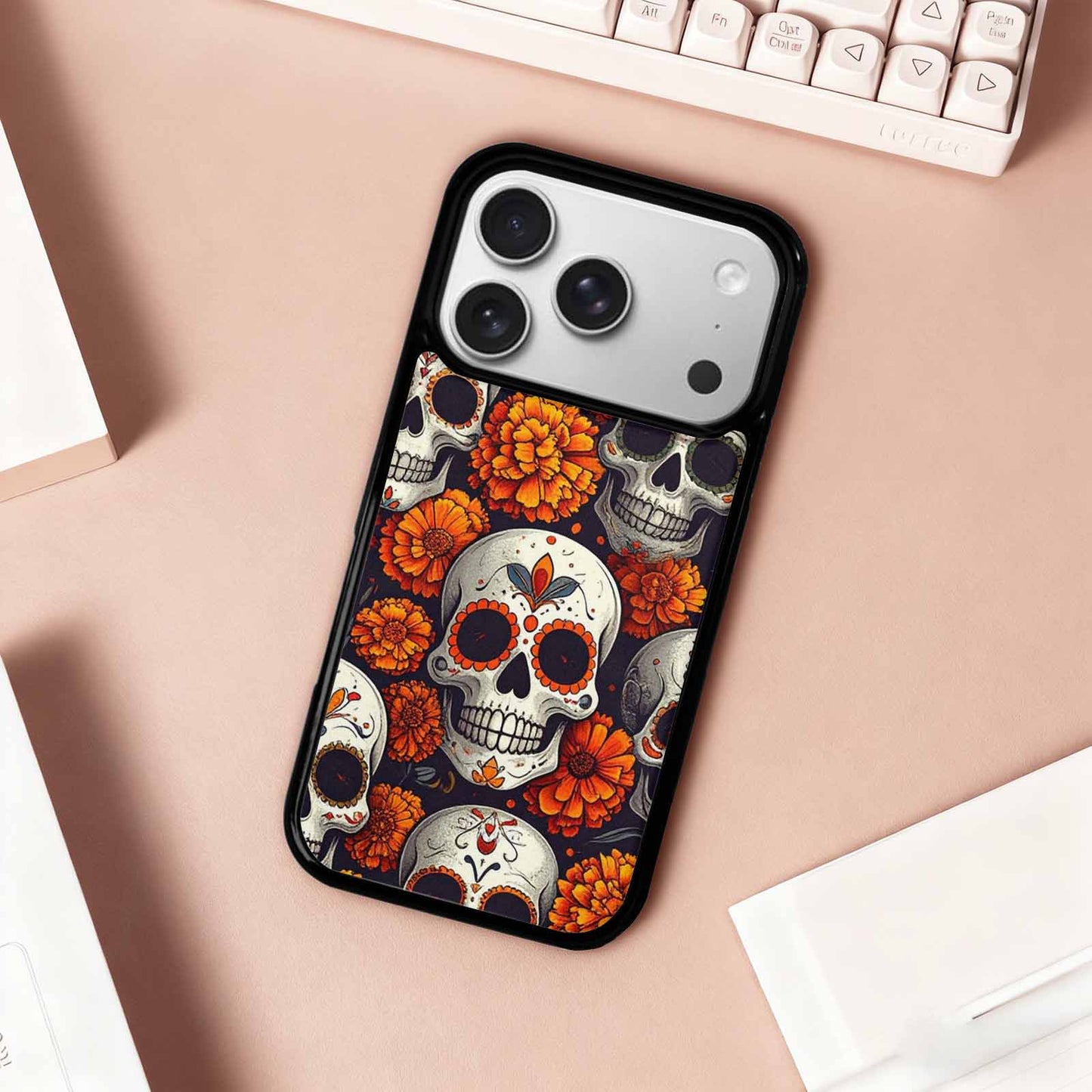 iPhone 17 Pro Case — Skull Dark Art Gothic Print Gothic, Customized Protective Case