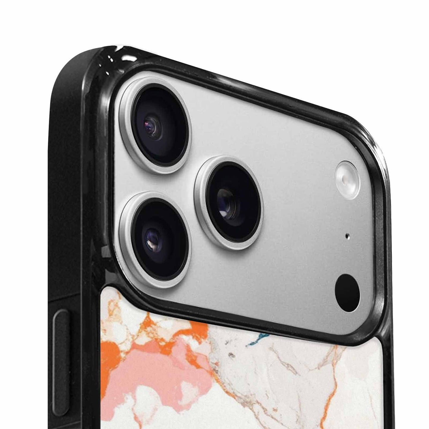iPhone 17 Pro Case — Marble Floral Art Seamless Pattern Floral, Customized Protective Case