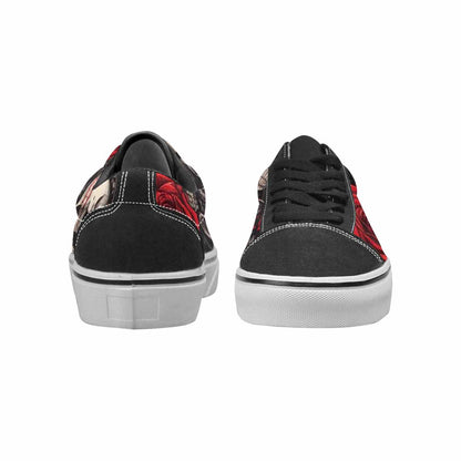 WOMEN'S Skull Roses Lace-Up Canvas Dark Academia Sneakers
