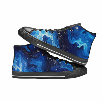 MEN'S Galaxy Art - High Top Canvas Grunge Sneakers
