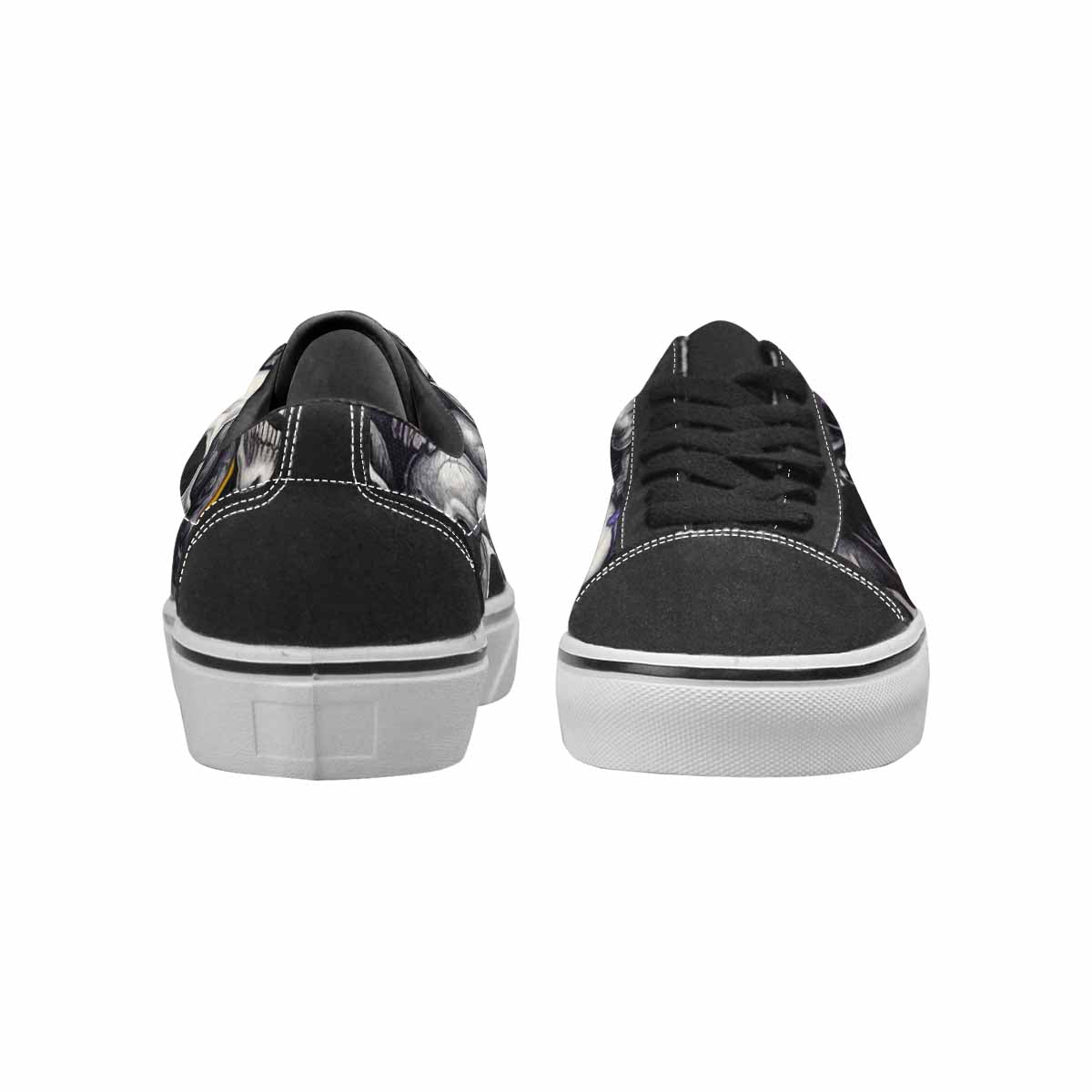 WOMEN'S Rainbow From Skull S Lace-Up Canvas Dark Academia Sneakers