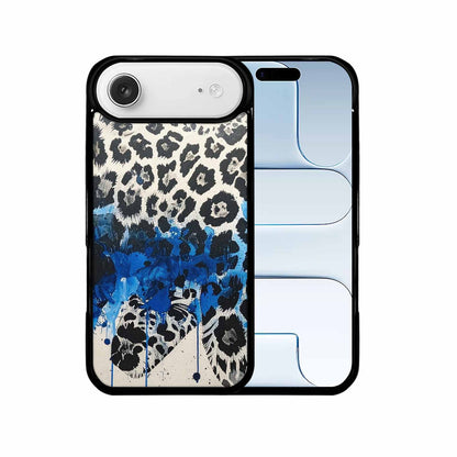 iPhone 17 Air Case — Animal Print Black Blue Ink Animal, Custom Phone Case