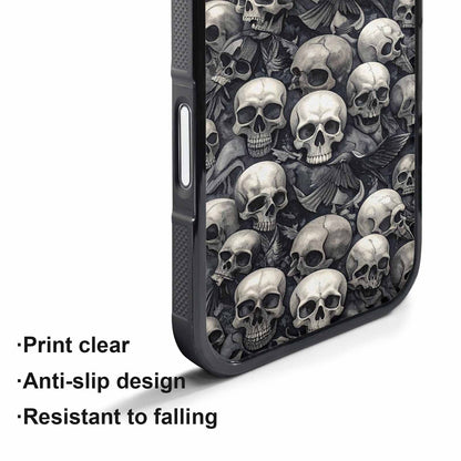 iPhone 17 Pro Max Case — Skull Dark Art Gothic Print Gothic, Customized Protective Case